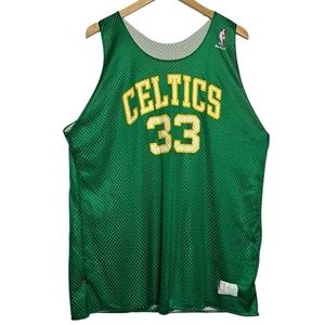 Vintage 80’s Sand Knit NBA Boston Celtics Basketball Jersey #33 Size XL